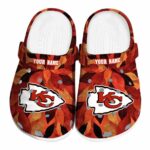 Kansas City Chiefs Autumn Leaves Crocs Fashion forward