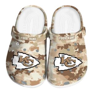 Kansas City Chiefs Desert Camo Crocs Fashion forward