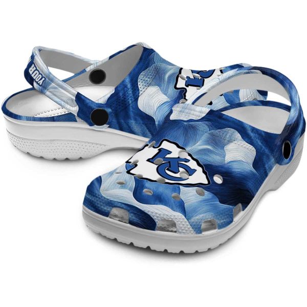 Kansas City Chiefs Ocean Waves Crocs Premium grade