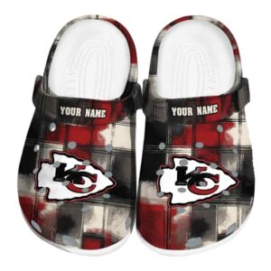 Kansas City Chiefs Plaid Fusion Crocs Fashion forward