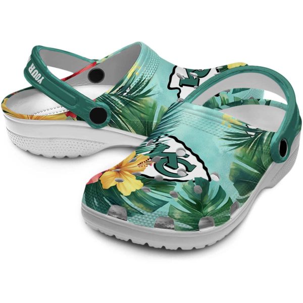 Kansas City Chiefs Tropical Vibes Crocs Premium grade