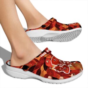 Kansas Jayhawks Autumn Leaves Crocs New Arrival