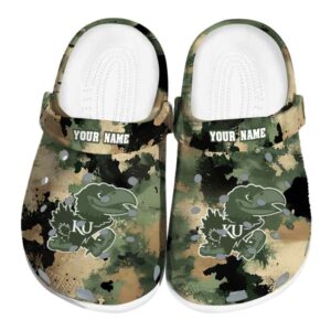 Kansas Jayhawks Camouflage Craze Crocs Fashion forward