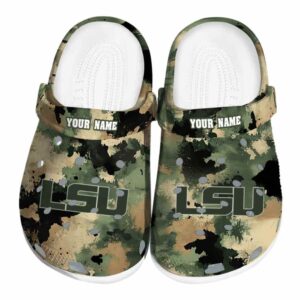 LSU Tigers Camouflage Craze Crocs Fashion forward