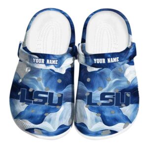 LSU Tigers Ocean Waves Crocs Fashion forward