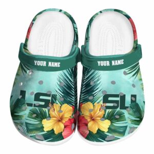 LSU Tigers Tropical Vibes Crocs Fashion forward
