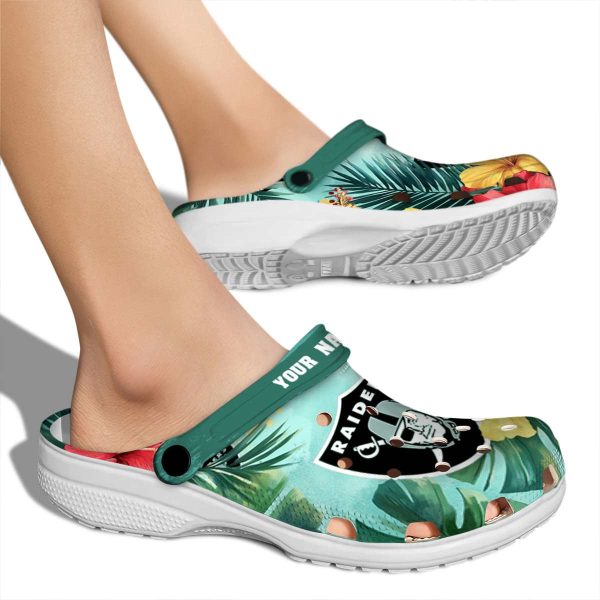 Las Vegas Raiders Tropical Vibes Crocs New Arrival