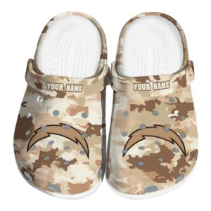 Los Angeles Chargers Desert Camo Crocs Fashion forward