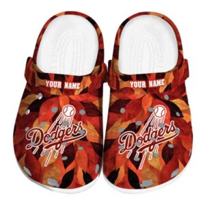 Los Angeles Dodgers Autumn Leaves Crocs Fashion forward
