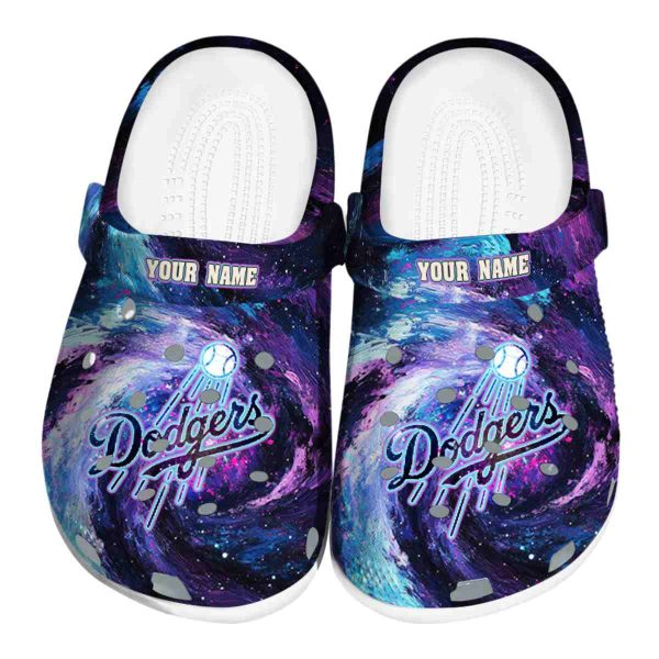 Los Angeles Dodgers Galaxy Swirl Crocs Fashion forward
