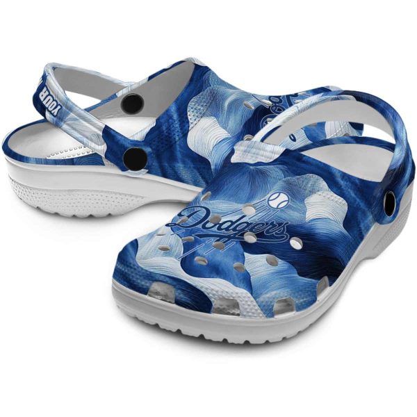 Los Angeles Dodgers Ocean Waves Crocs Premium grade