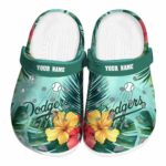 Los Angeles Dodgers Tropical Vibes Crocs Fashion forward