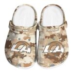 Los Angeles Rams Desert Camo Crocs Fashion forward