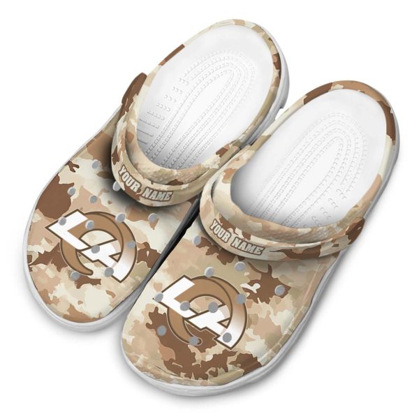 Los Angeles Rams Desert Camo Crocs Top rated
