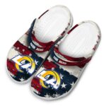 Los Angeles Rams Patriotic Stripes Crocs Fashion forward