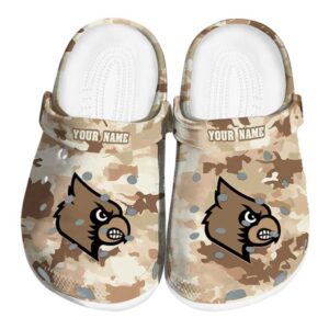 Louisville Cardinals Desert Camo Crocs Fashion forward