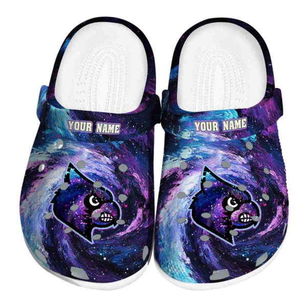 Louisville Cardinals Galaxy Swirl Crocs Fashion forward