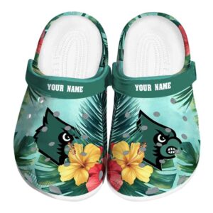 Louisville Cardinals Tropical Vibes Crocs Fashion forward