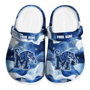 Memphis Tigers Ocean Waves Crocs Fashion forward