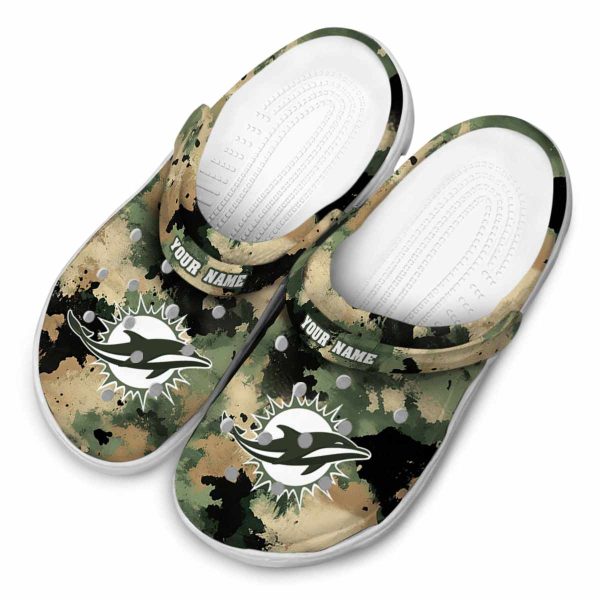 Miami Dolphins Camouflage Craze Crocs Top rated