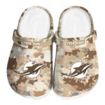 Miami Dolphins Desert Camo Crocs Fashion forward
