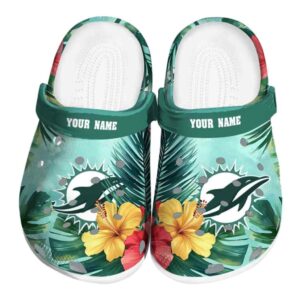 Miami Dolphins Tropical Vibes Crocs Fashion forward