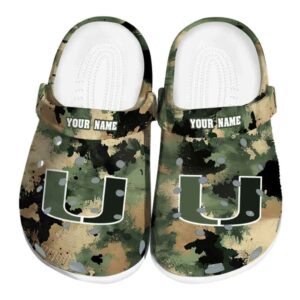 Miami Hurricanes Camouflage Craze Crocs Fashion forward