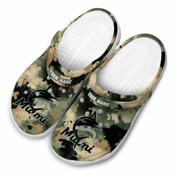 Miami Marlins Camouflage Craze Crocs Top rated