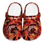 Michigan State Spartans Autumn Leaves Crocs Fashion forward