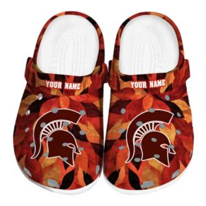 Michigan State Spartans Autumn Leaves Crocs Fashion forward