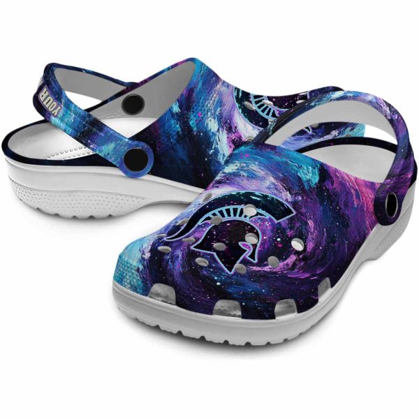 Michigan State Spartans Galaxy Swirl Crocs Premium grade