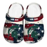 Michigan State Spartans Patriotic Stripes Crocs Fashion forward