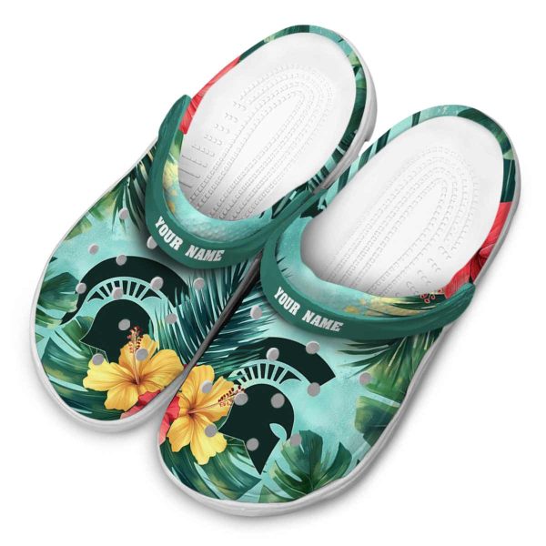 Michigan State Spartans Tropical Vibes Crocs Top rated