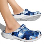 Michigan Wolverines Ocean Waves Crocs Fashion forward