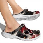 Michigan Wolverines Plaid Fusion Crocs Fashion forward