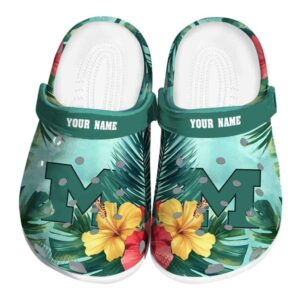 Michigan Wolverines Tropical Vibes Crocs Fashion forward