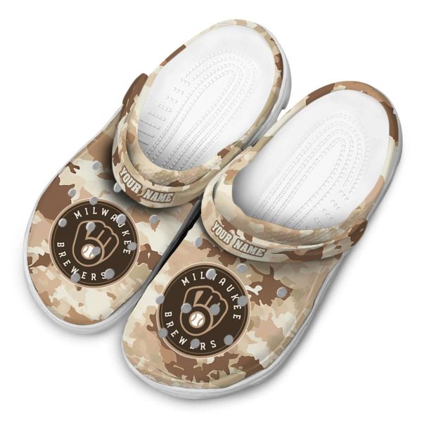 Milwaukee Brewers Desert Camo Crocs Top rated