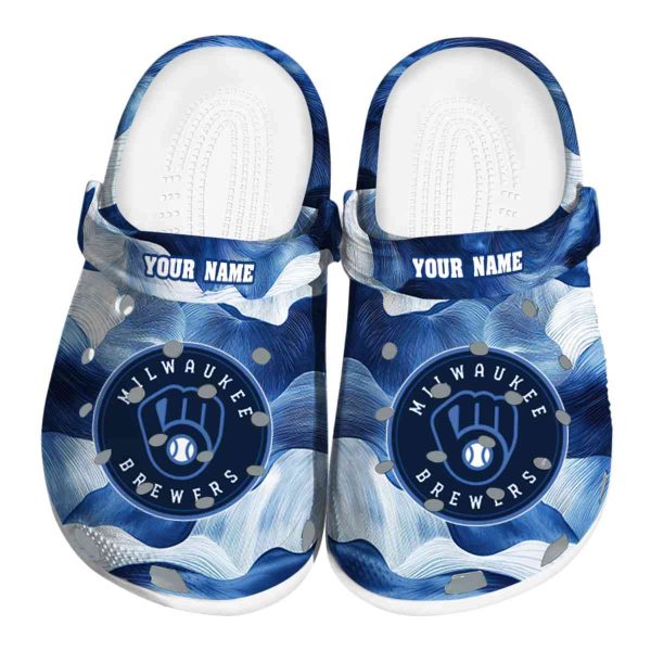 Milwaukee Brewers Ocean Waves Crocs Fashion forward