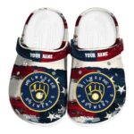 Milwaukee Brewers Patriotic Stripes Crocs Fashion forward