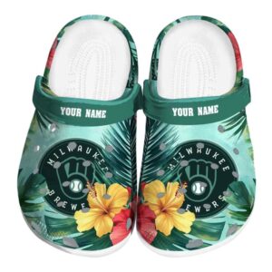 Milwaukee Brewers Tropical Vibes Crocs Fashion forward