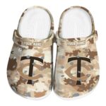 Minnesota Twins Desert Camo Crocs Fashion forward