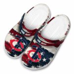 Minnesota Twins Patriotic Stripes Crocs Fashion forward