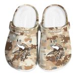 Minnesota Vikings Desert Camo Crocs Fashion forward