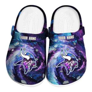 Minnesota Vikings Galaxy Swirl Crocs Fashion forward