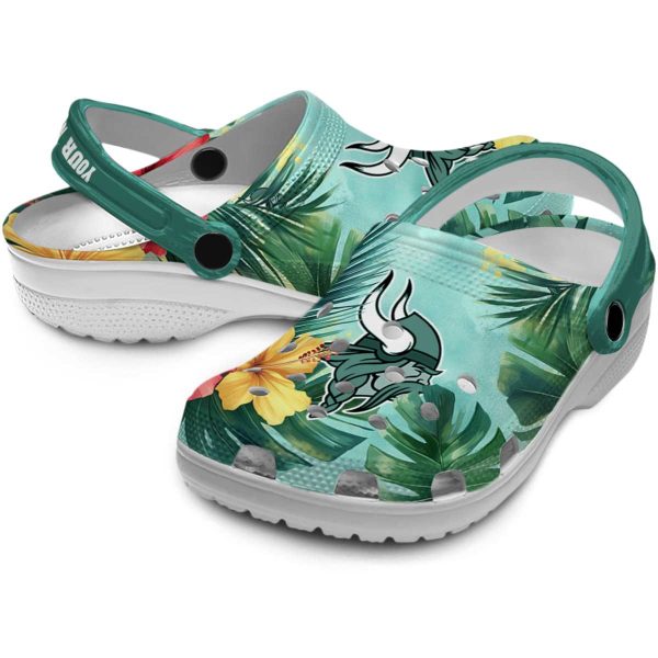 Minnesota Vikings Tropical Vibes Crocs Premium grade