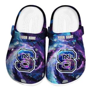 NC State Wolfpack Galaxy Swirl Crocs Fashion forward