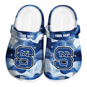 NC State Wolfpack Ocean Waves Crocs Fashion forward