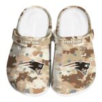 New England Patriots Desert Camo Crocs Fashion forward