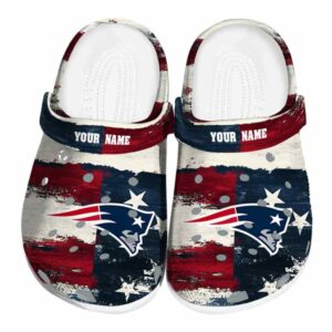 New England Patriots Patriotic Stripes Crocs Fashion forward