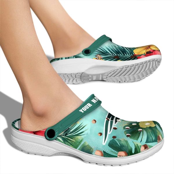 New England Patriots Tropical Vibes Crocs New Arrival